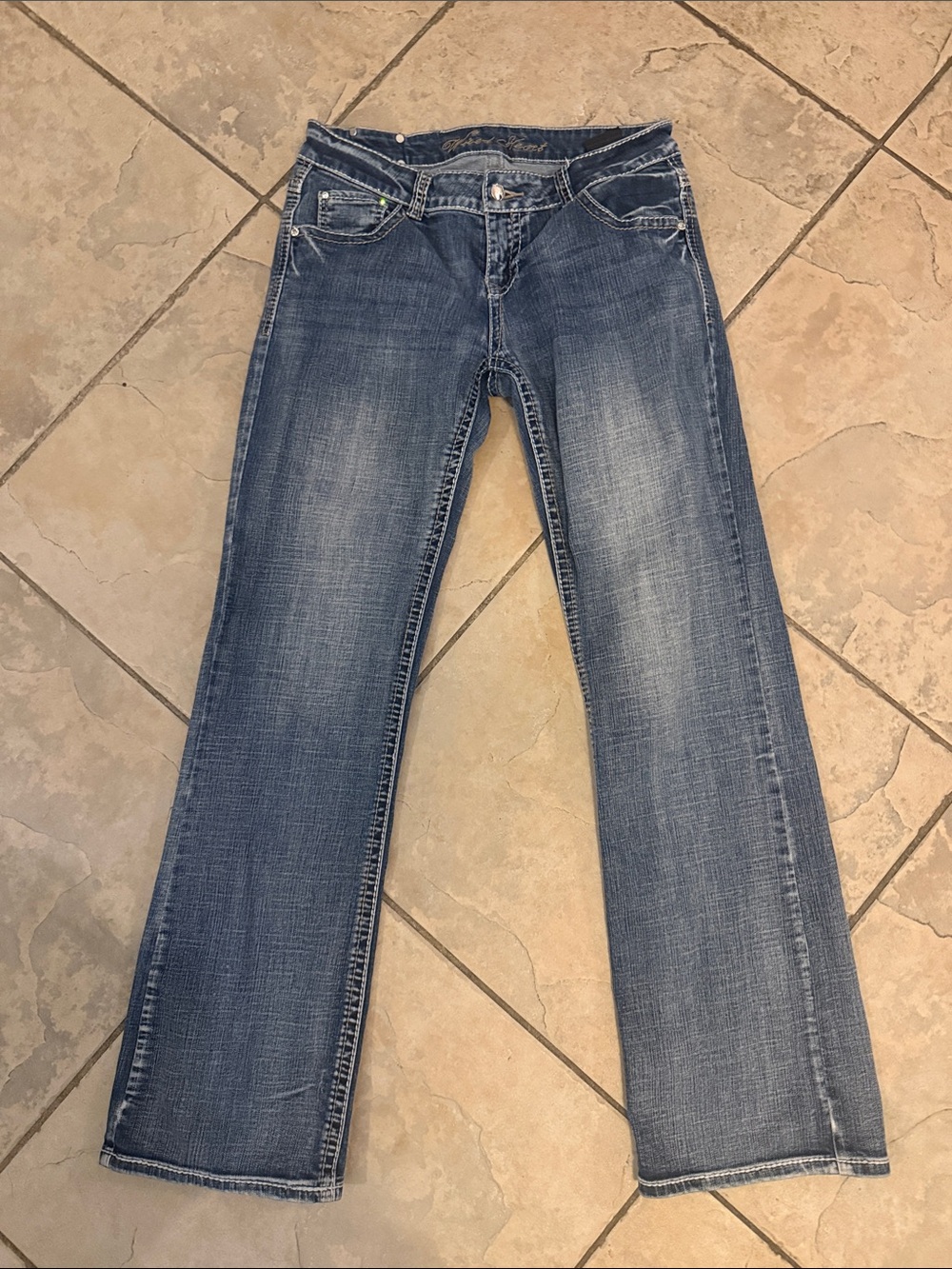 Wired heart Straight Leg Women's Blue Denim Jeans